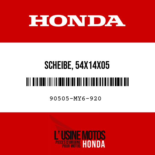 image de 90505-MY6-920 SCHEIBE, 54X14X05