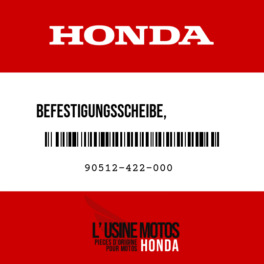 image de 90512-422-000 BEFESTIGUNGSSCHEIBE, KETTENGEHAEUSE