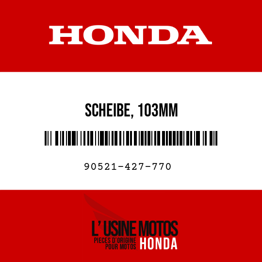 image de 90521-427-770 SCHEIBE, 103MM