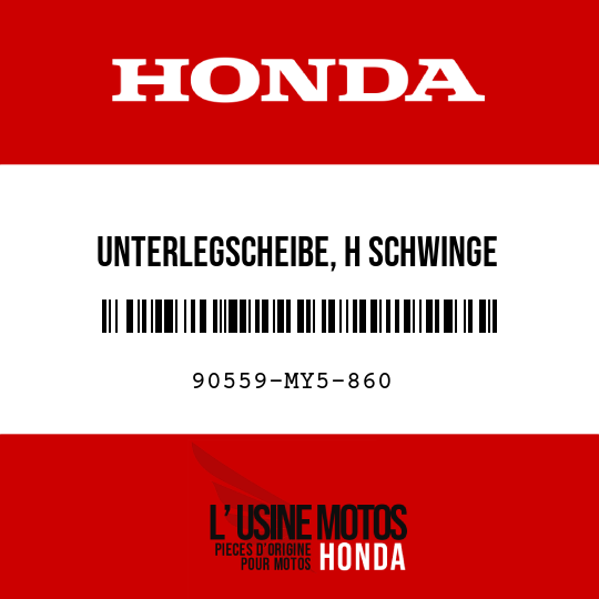 image de 90559-MY5-860 UNTERLEGSCHEIBE, H SCHWINGE