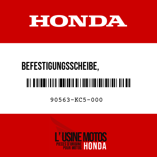 image de 90563-KC5-000 BEFESTIGUNGSSCHEIBE,          KETTENGEHAEUSE