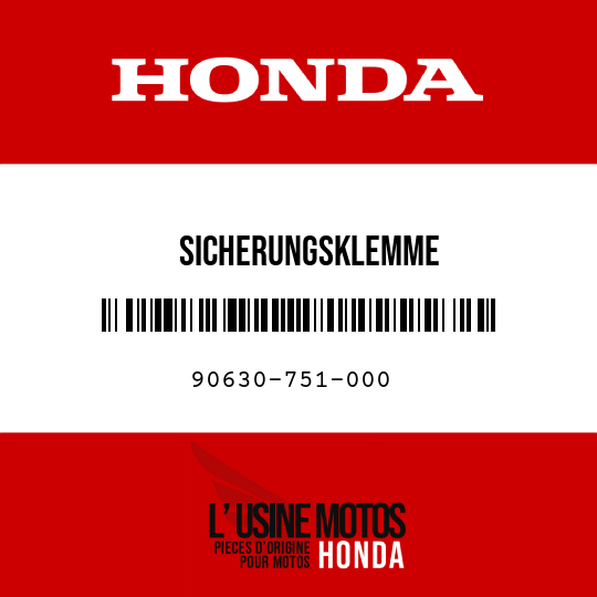 image de 90630-751-000 SICHERUNGSKLEMME