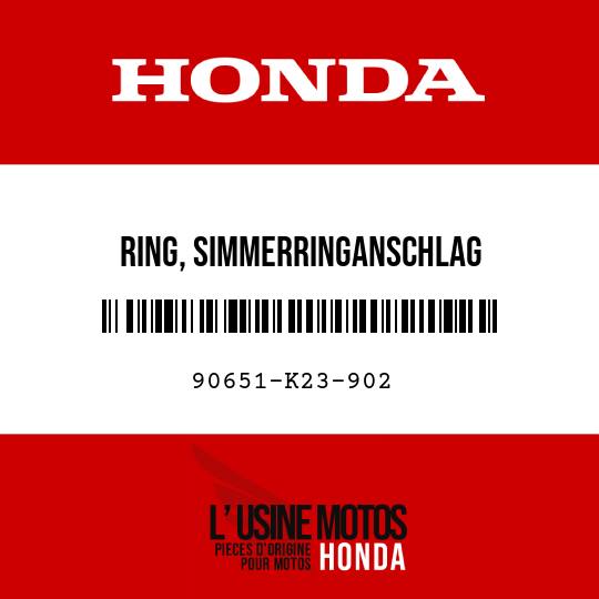 image de 90651-K23-902 RING, SIMMERRINGANSCHLAG
