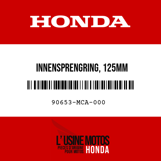 image de 90653-MCA-000 INNENSPRENGRING, 125MM
