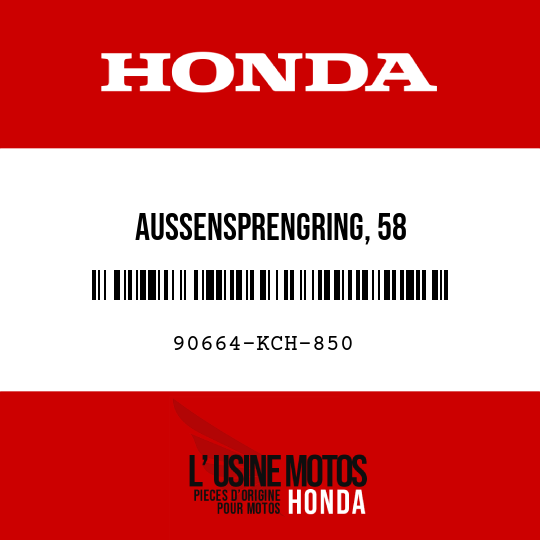 image de 90664-KCH-850 AUSSENSPRENGRING, 58