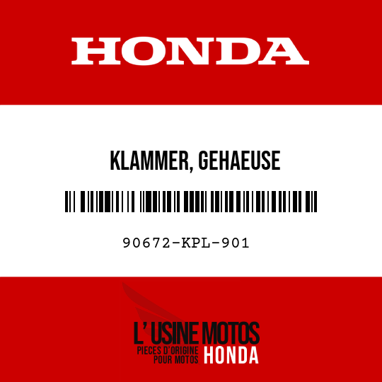 image de 90672-KPL-901 KLAMMER, GEHAEUSE