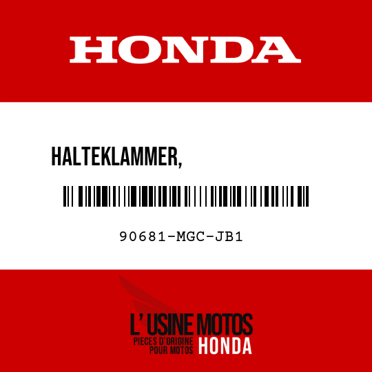 image de 90681-MGC-JB1 HALTEKLAMMER,                 KUPPLUNGSSCHLAUCH