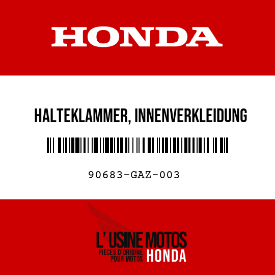 image de 90683-GAZ-003 HALTEKLAMMER, INNENVERKLEIDUNG