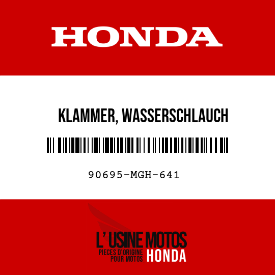 image de 90695-MGH-641 KLAMMER, WASSERSCHLAUCH