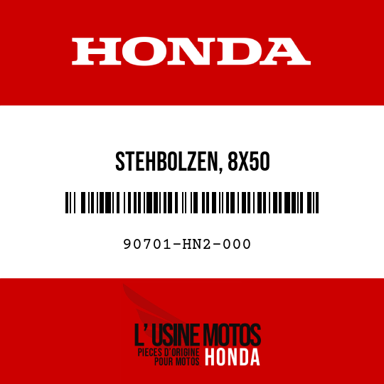 image de 90701-HN2-000 STEHBOLZEN, 8X50