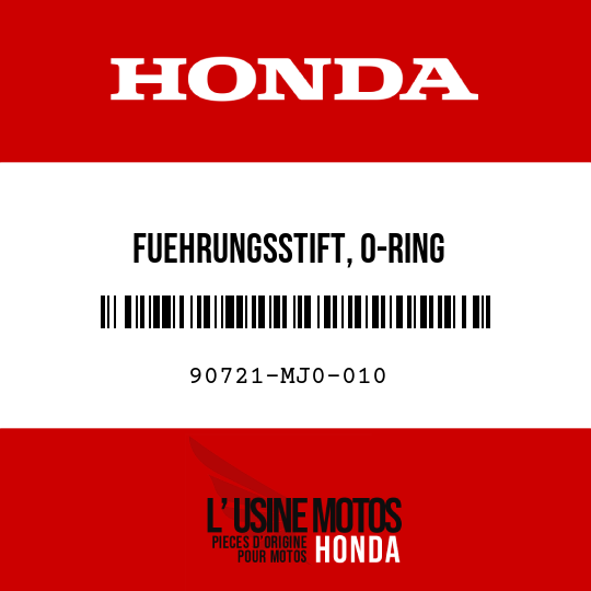 image de 90721-MJ0-010 FUEHRUNGSSTIFT, O-RING