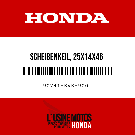 image de 90741-KVK-900 SCHEIBENKEIL, 25X14X46