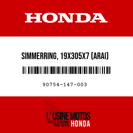 image de 90754-147-003 SIMMERRING, 19X305X7 (ARAI)