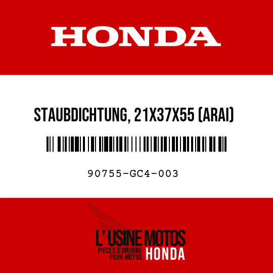 image de 90755-GC4-003 STAUBDICHTUNG, 21X37X55 (ARAI)
