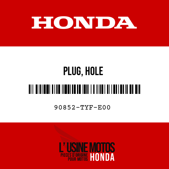image de 90852-TYF-E00 PLUG, HOLE