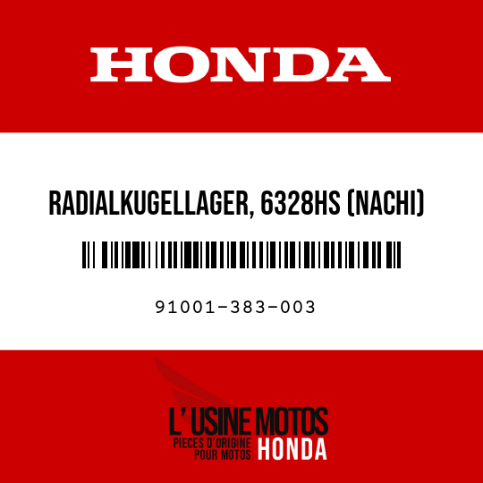 image de 91001-383-003 RADIALKUGELLAGER, 6328HS (NACHI)