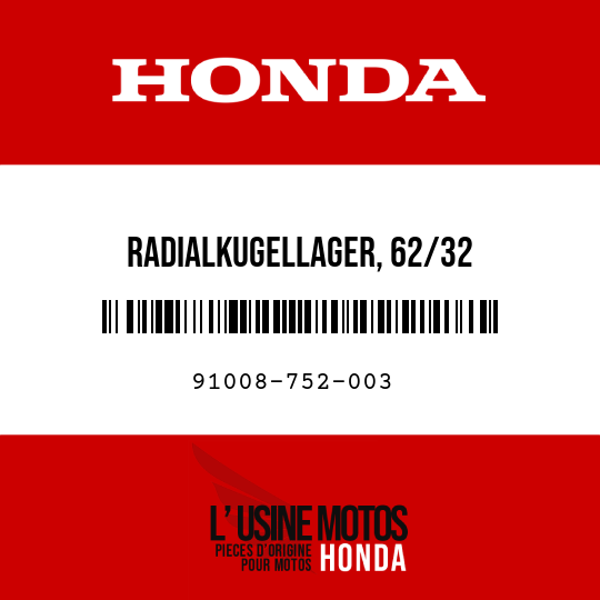 image de 91008-752-003 RADIALKUGELLAGER, 62/32