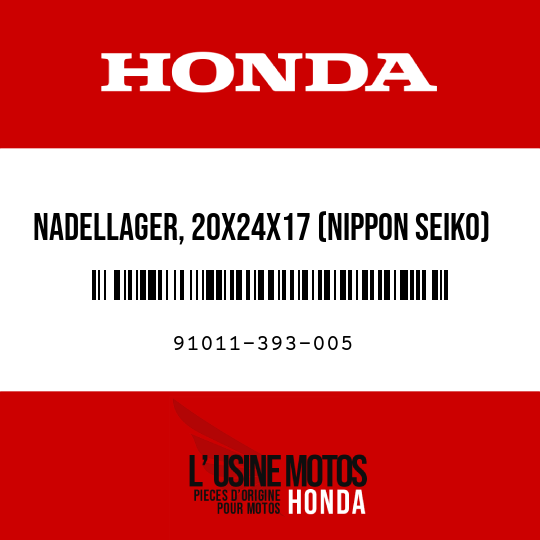 image de 91011-393-005 NADELLAGER, 20X24X17 (NIPPON SEIKO)