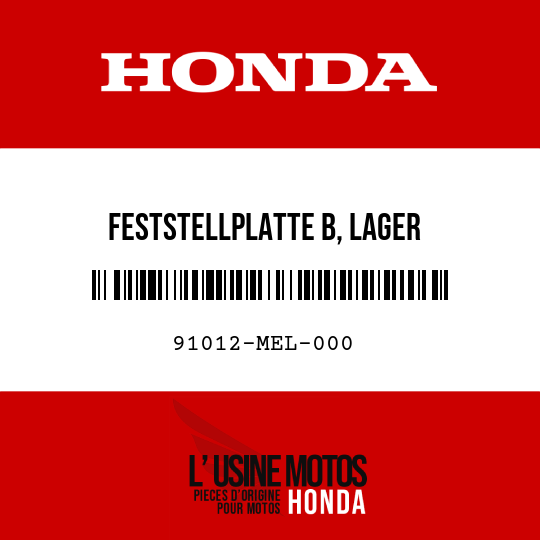 image de 91012-MEL-000 FESTSTELLPLATTE B, LAGER
