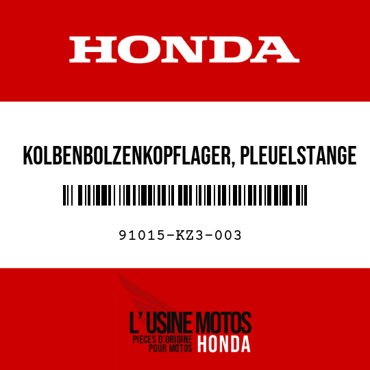image de 91015-KZ3-003 KOLBENBOLZENKOPFLAGER, PLEUELSTANGE