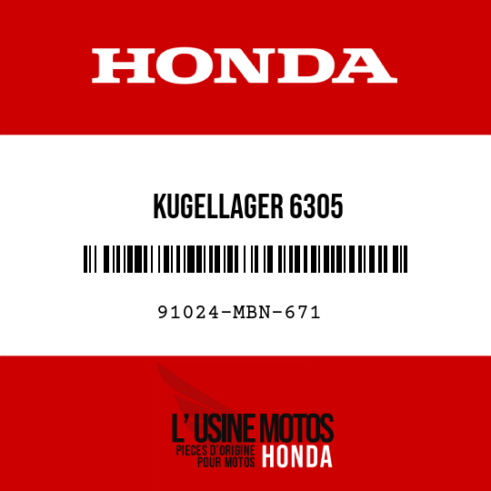 image de 91024-MBN-671 KUGELLAGER 6305