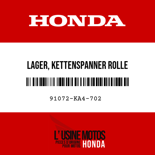 image de 91072-KA4-702 LAGER, KETTENSPANNER ROLLE