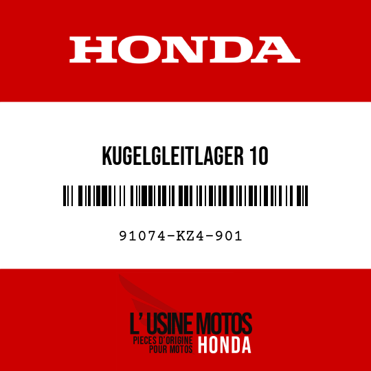 image de 91074-KZ4-901 KUGELGLEITLAGER 10