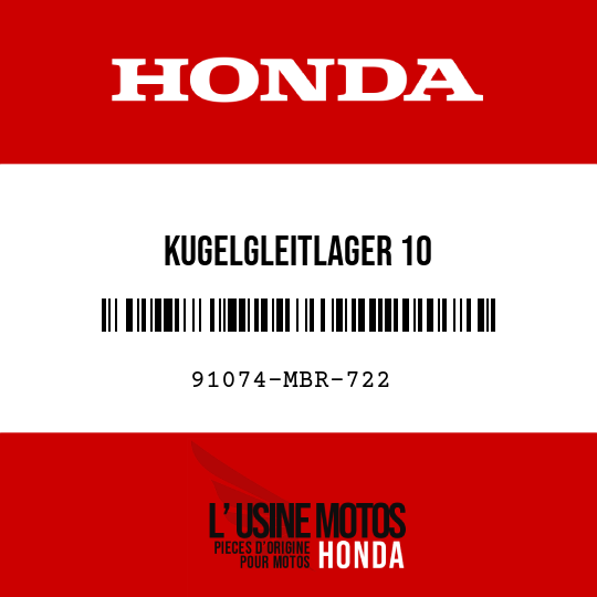 image de 91074-MBR-722 KUGELGLEITLAGER 10