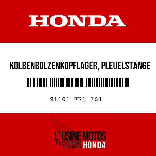 image de 91101-KR1-761 KOLBENBOLZENKOPFLAGER, PLEUELSTANGE