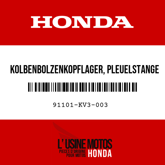 image de 91101-KV3-003 KOLBENBOLZENKOPFLAGER, PLEUELSTANGE (NTN)