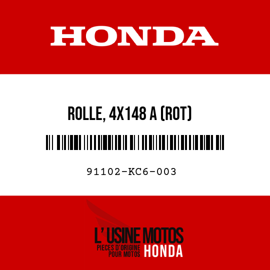 image de 91102-KC6-003 ROLLE, 4X148 A (ROT)