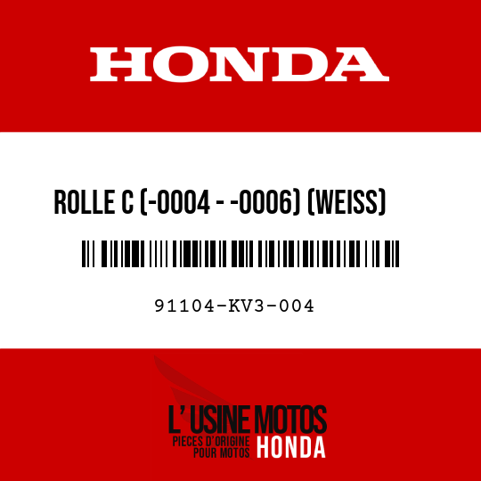 image de 91104-KV3-004 ROLLE C (-0004 - -0006) (WEISS) (TOYO)