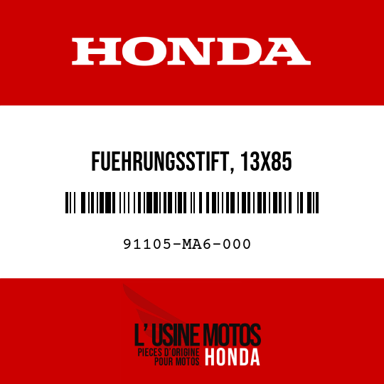 image de 91105-MA6-000 FUEHRUNGSSTIFT, 13X85