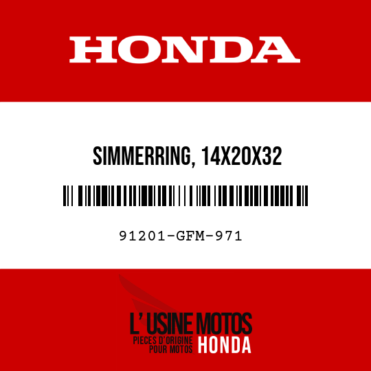 image de 91201-GFM-971 SIMMERRING, 14X20X32