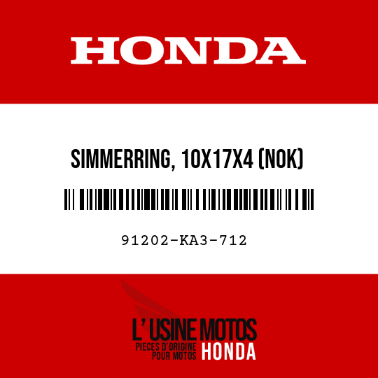 image de 91202-KA3-712 SIMMERRING, 10X17X4 (NOK)