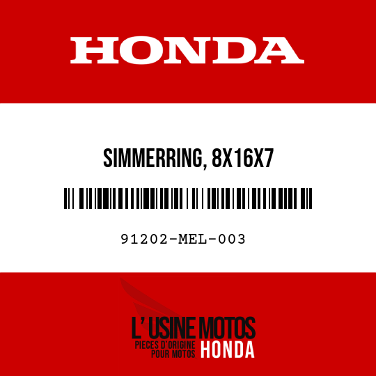 image de 91202-MEL-003 SIMMERRING, 8X16X7