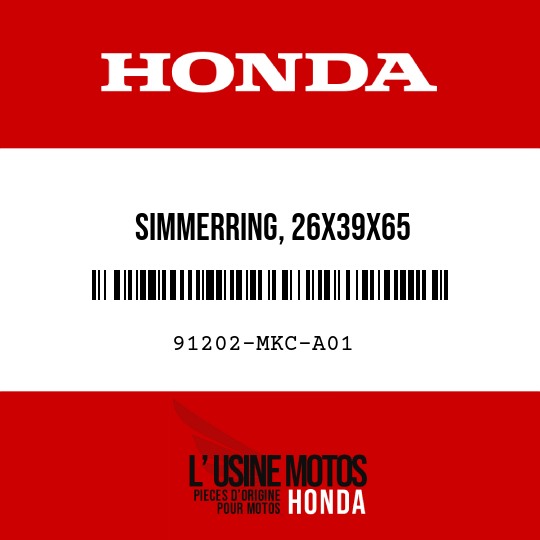 image de 91202-MKC-A01 SIMMERRING, 26X39X65