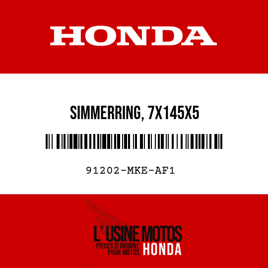 image de 91202-MKE-AF1 SIMMERRING, 7X145X5