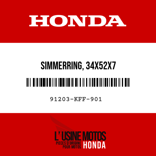image de 91203-KFF-901 SIMMERRING, 34X52X7
