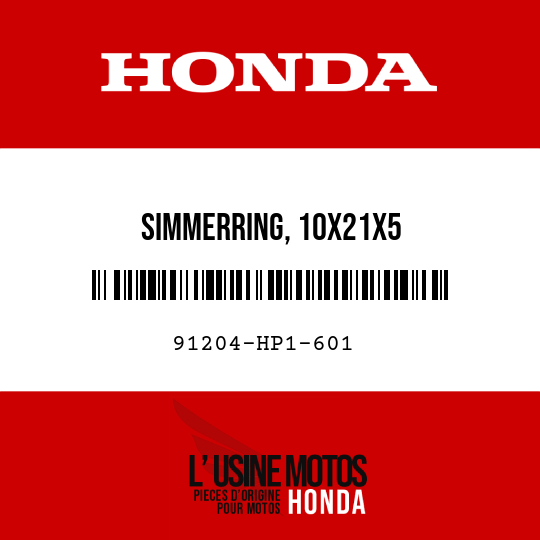 image de 91204-HP1-601 SIMMERRING, 10X21X5