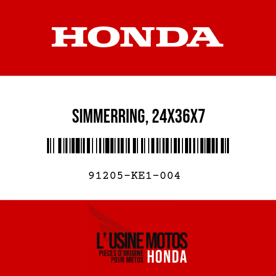 image de 91205-KE1-004 SIMMERRING, 24X36X7