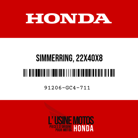 image de 91206-GC4-711 SIMMERRING, 22X40X8