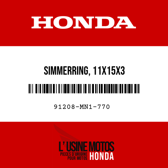 image de 91208-MN1-770 SIMMERRING, 11X15X3