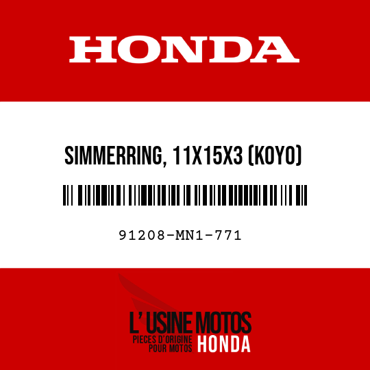 image de 91208-MN1-771 SIMMERRING, 11X15X3 (KOYO)