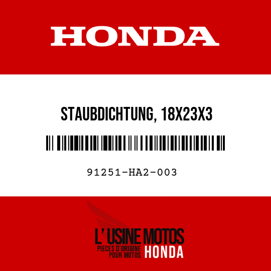 image de 91251-HA2-003 STAUBDICHTUNG, 18X23X3