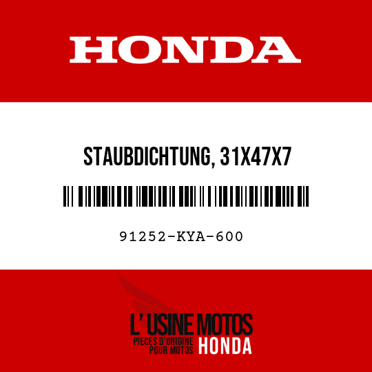 image de 91252-KYA-600 STAUBDICHTUNG, 31X47X7