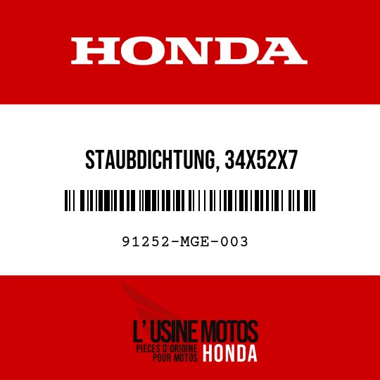 image de 91252-MGE-003 STAUBDICHTUNG, 34X52X7