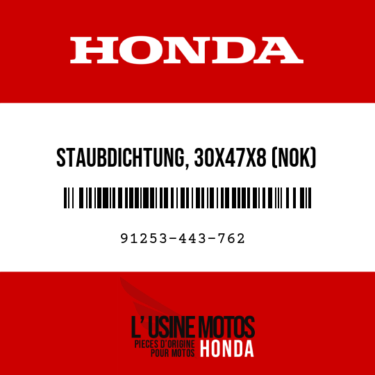 image de 91253-443-762 STAUBDICHTUNG, 30X47X8 (NOK)