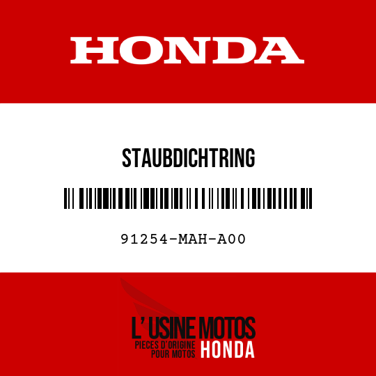 image de 91254-MAH-A00 STAUBDICHTRING