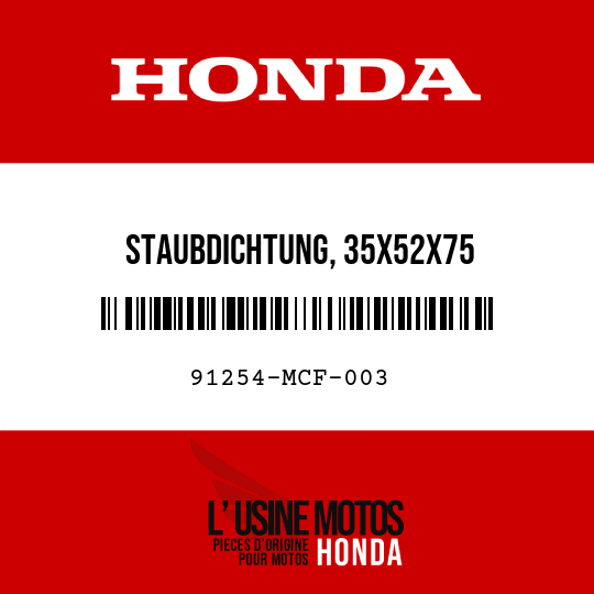 image de 91254-MCF-003 STAUBDICHTUNG, 35X52X75